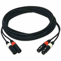 Whirlwind MK4PP02 Dual XLR Cable, MM to FF, 2ft MK4PP02
