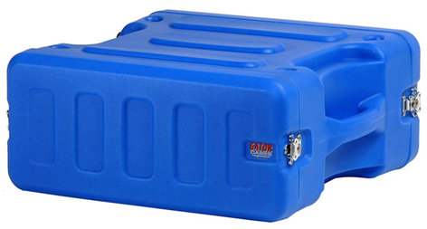 Gator Cases G-PRO-4U-19-BL 4U, 19" Deep Molded Audio Rack, Blue G-PRO-4U-19-BL