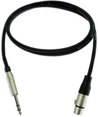 Pro Co BPBQXF-20 20' Excellines 1/4" TRS To XLRF Cable