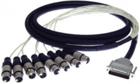 Pro Co DA88XF-10 10 ft. DB25 Multipin to 8x XLR-F Analog D-Sub Studio Patch Snake DA88XF-10