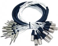 Pro Co MT4BQXM-5 5 ft. 4-Channel 1/4" TRS-M Fan to XLR-M Fan Studio Patch Snake MT4BQXM-5