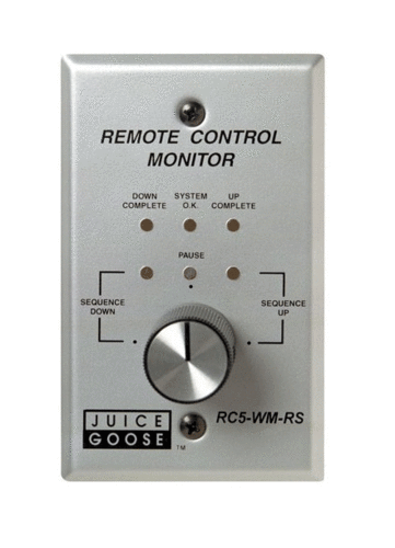 Juice Goose RC5-WM-RS CQ Series Wall Mountable Remote Control with Rotary Switch RC5-WM-RS