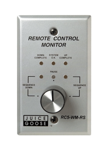 Juice Goose RC5-WM-RS CQ Series Wall Mountable Remote Control With Rotary Switch