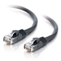 Cables To Go 26969 Cat5e Patch Cable, Black, 1' 26969
