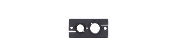 Kramer WCP-21(B) Wall Plate Insert Dual Cable Pass Through