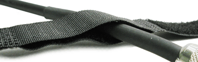 Hosa WTI-148G-20 20-Pack of 8" Black Velcro Cable Wrappers WTI-148G-20