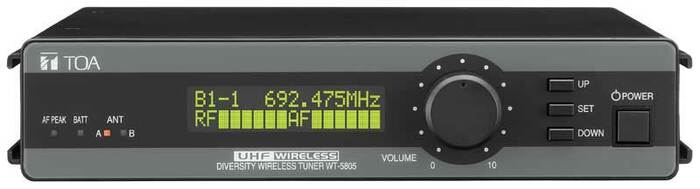 TOA WT-5805 E01US 64-Channel Space Diversity Wireless Receiver