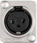 Pro Co STP/3FX-1-S Floor Plate with 1x XLR-F Microphone Input STP-3FX-1-S