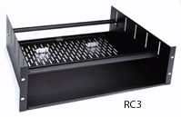 Middle Atlantic Products CAP6 15.5" D 6 RU Clamping Rack Shelf in Black, Comes Unassembled CAP6