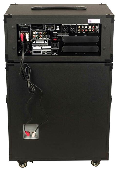 VocoPro CHAMPION-REC-3 Portable PA System With VHF Module Set 3 With 2 VHF Microphones