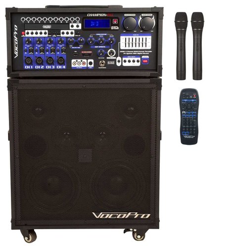 VocoPro CHAMPION-REC-6 Portable PA, UHF28 Module Set S&T CHAMPION-REC-6
