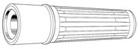 Canare CB03 Cable Strain Relief Boot, Fits L-3C2VS, L-3CFB, V-3C, V-3CFB Cables CB03