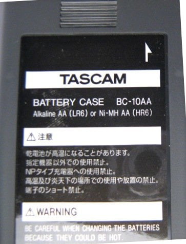 Teac M03043300A Tascam Recorder Battery Case