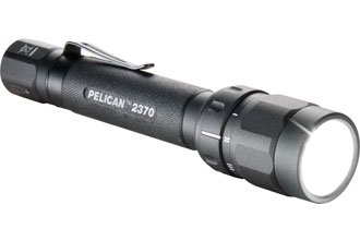 Pelican Cases 2370 Black LED Flashlight with Switchable Night Vision Red/Night Vision Blue/Bright White Light 2370-PELICAN