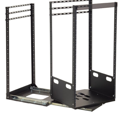 Lowell LPTR2-1019 2-Slide Pull & Turn Rack (19"D 10 RU) LPTR2-1019