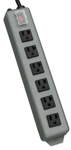 Tripp Lite UL620-15 Outlet Strip, 6 Out, 15' Cord UL620-15