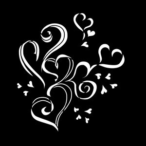 Apollo Design Technology MS-3326 Steel Gobo, Whimsical Hearts MS-3326