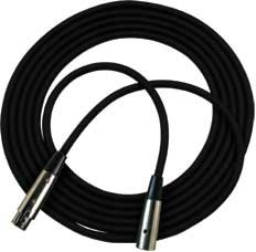 RapcoHorizon Music NBM1-50 50 ft. Black XLR-F to XLR-M M1 Series Microphone Cable with Black Neutrik XX Series Connectors NBM1-50