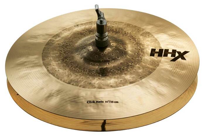 Sabian 11402XBC 14" HHX Click Hats in Brilliant Finish 11402XBC