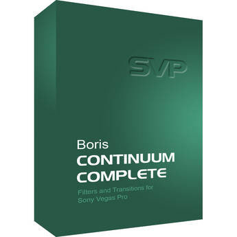 Boris FX Continuum Complete for Vegas Pro VFX and Compositing Plug-ins for Sony Vegas Pro BCCVEGAS800