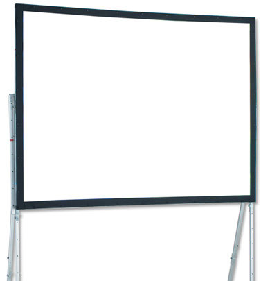 Draper Shade and Screen 241009 10' Ultimate Folding Screen Portable Projection Screen, with Heavy-Duty Legs 241009