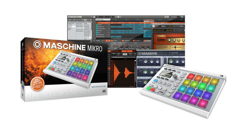 Native Instruments MASCHINE MIKRO Mk2 Hardware/Software Instrument Groove Box in White MASCHINE-MIKRO-MK2-W