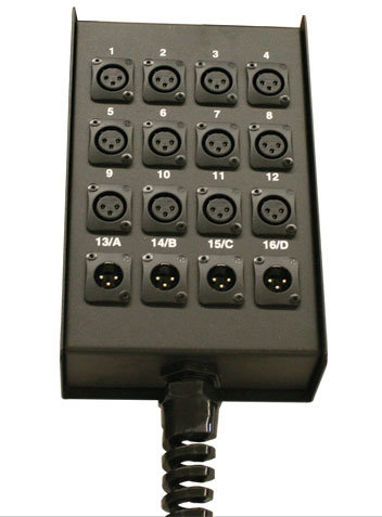 RapcoHorizon Music S28BSL 24x4 Loaded 1/4" Output StageBox S28BSL