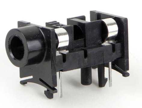 Switchcraft SN49A14B Phone Jack, Right Angle, 3-cond., Double Closed SN49A14B