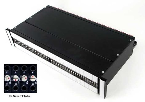 Switchcraft TTEZN10SLB EZ Norm Programmable Patchbay, 1RU, Solder Lug I/O, Cable Tie Bar TTEZN10SLB