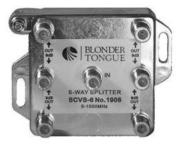 Blonder-Tongue SCVS-6 6-Way L-Style Splitter SCVS-6