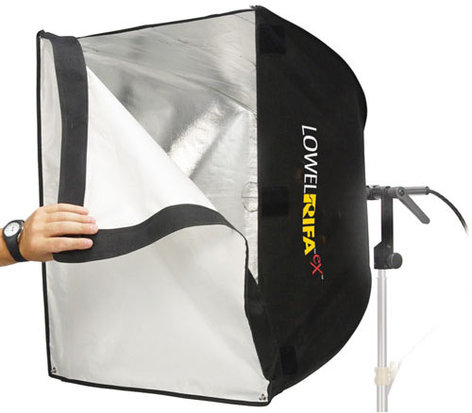 Lowel Light Mfg LC-66EX1 25" x 25" Rifa LC-66eX1 Collapsible Soft Light System with 750w/120v EHF Lamp LC-66EX1