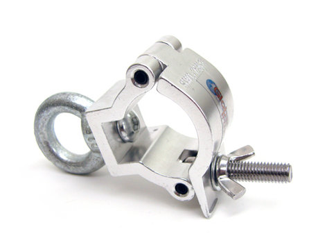 Global Truss Jr Eye Clamp Medium Duty Wrap Around Clamp With Eyebolt For 35mm Pipe, Max Load 165 Lbs