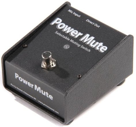 Pro Co CDPM Power Mute Active Multi-Function Microphone Muting Footswitch COUGHDROP-POWERMUTE