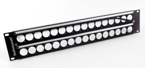 Switchcraft QGPK2B440 1.5RU Empty QG Panel with 1x16 E Series Knockouts QGPK2B440