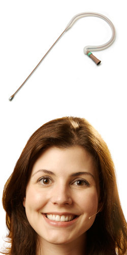Countryman E6IDW5C-TS E6i Earset Microphone for Telex wireless, Cocoa E6IDW5C-TS