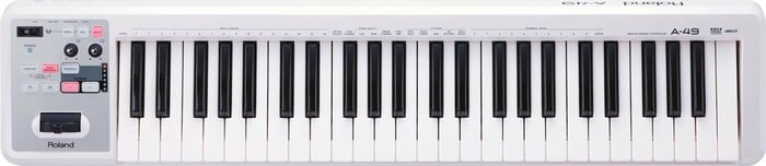 Roland A-49 Midi Keyboard Controller - White 49-Key MIDI Keyboard