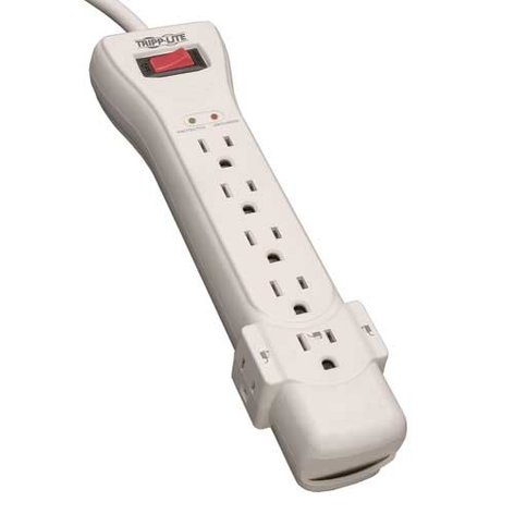 Tripp Lite SUPER7 Protect It! 7-Outlet Surge Protector With Right-Angle Plugs, 7' Cord