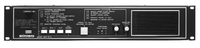 Bogen MCP35A Intercom Master Control Panel 35W