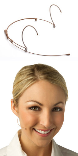 Countryman H6OW5T-TS H6 Omnidirectional Headset Microphone for Telex wireless, Tan H6OW5T-TS