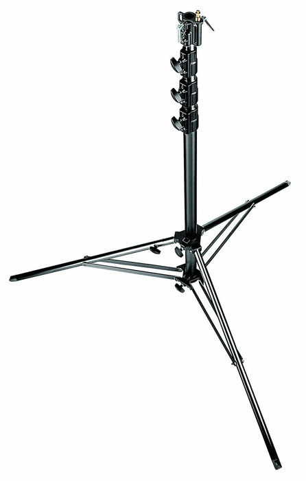 Manfrotto 269BU Super Alu Stand With Leveling Leg, 14.9', Black