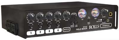 Rolls MX422 4-Channel Field Mixer With Meters And Tones