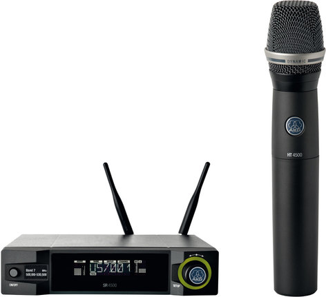 AKG WMS4500 D7 Set Wireless Handheld Vocal Microphone System with D7 Dynamic Capsule WMS4500-D7