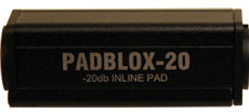 RapcoHorizon Music PADBLOX Inline Pad: -10, -20, -30, -40 or -50 dB PADBLOX