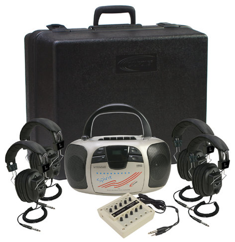 Califone International 1776PLC 4-Person Listening Center 1776PLC