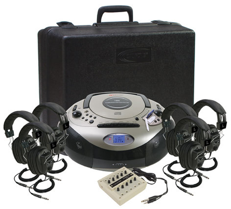 Califone 1886PLC-6 SD Listening Center, 6 Person