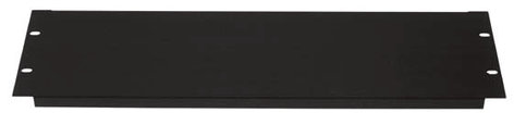 Lowell AP-1CC Blank Rack Panel, 1 Rack Unit, 16 AWG, Textured Black, 12 Pack