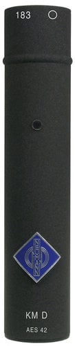 Neumann KM 183 D nx Mini Digital Microphone System: KK 183 Omnidirectional Capsule and KM D Output Stage in Nextel Black with Accessories KM183D-NX-SET