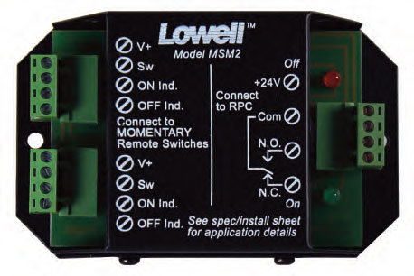 Lowell MSM2 Momentary Switch Module MSM2