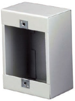 Lowell P1X Backbox Steel 1G 2.5" White P1X