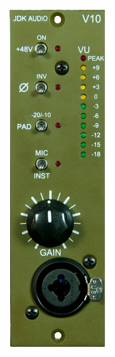 JDK Audio V10 500 Series Single Channel Microphone Preamp